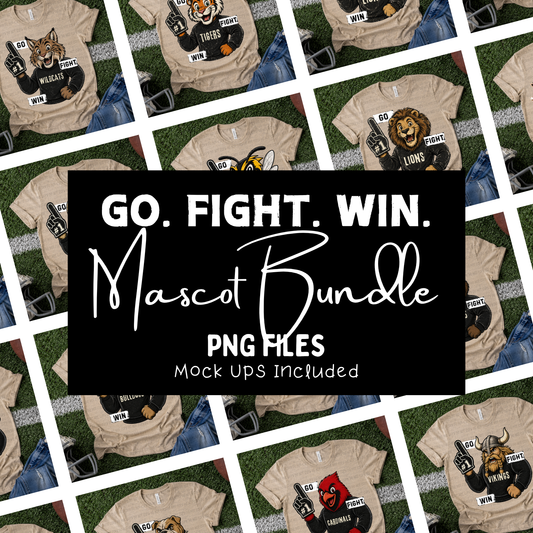 Go Fight Win Mascot Bundle - PNGS