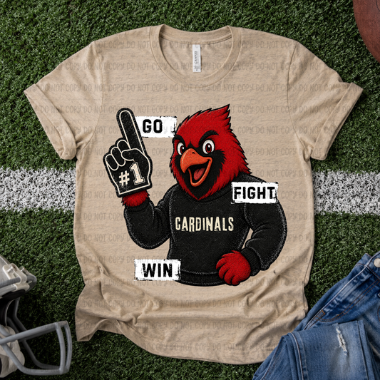 Go Fight Win Cardinals - PNG