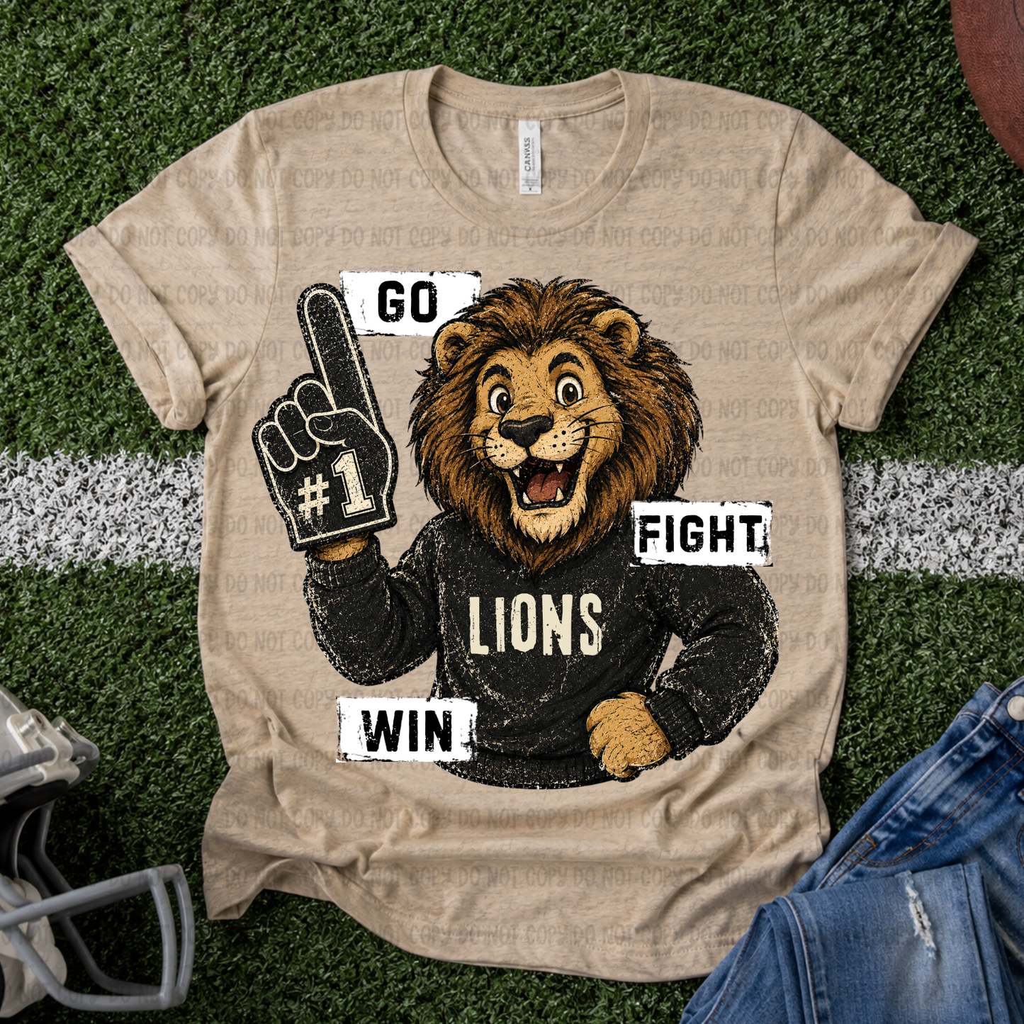 Go Fight Win Lions - PNG