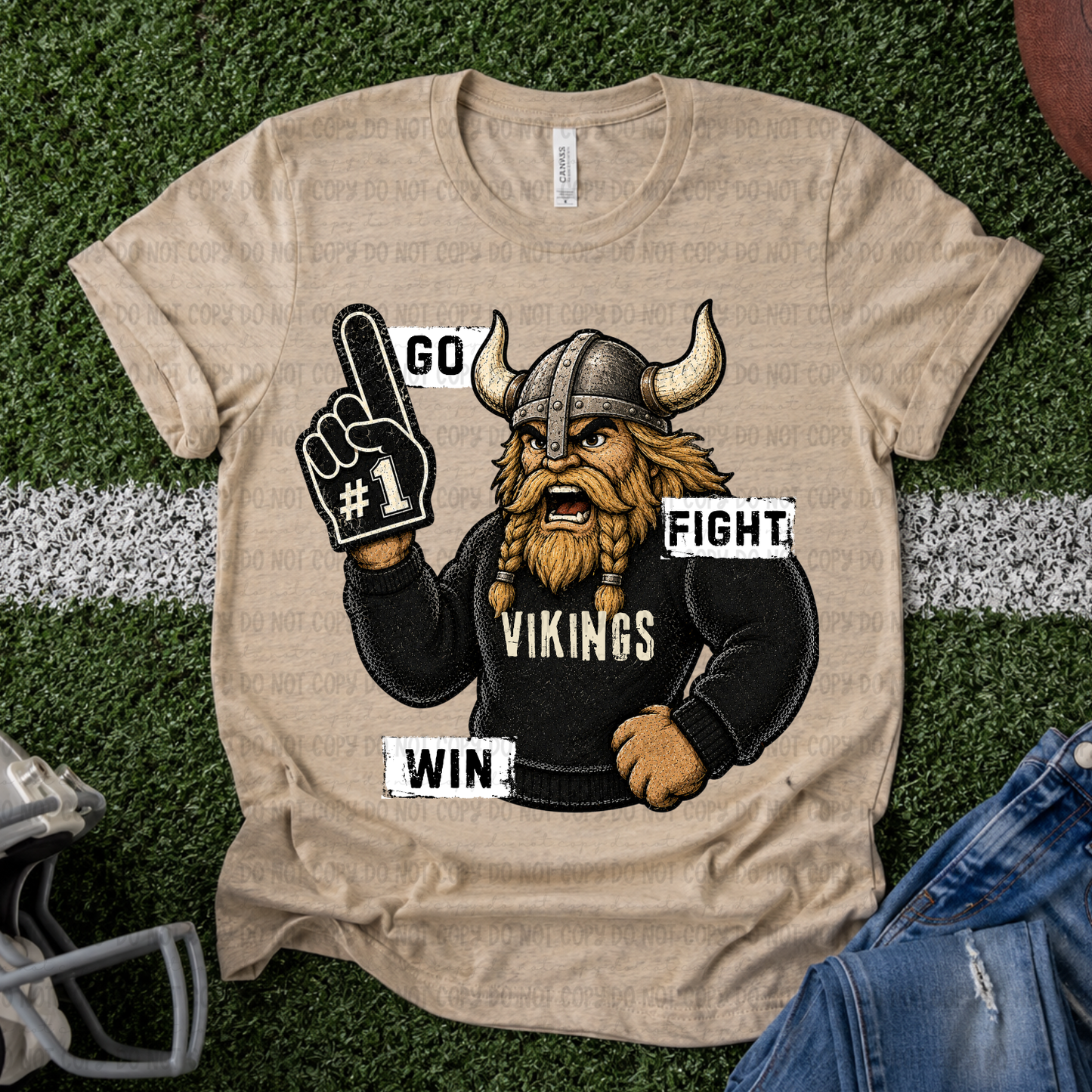 Go Fight Win Vikings - PNG
