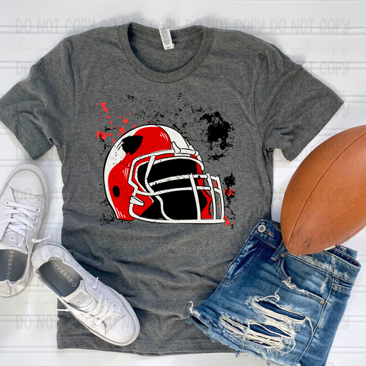 Paint Splatter Football Arrow Helmet