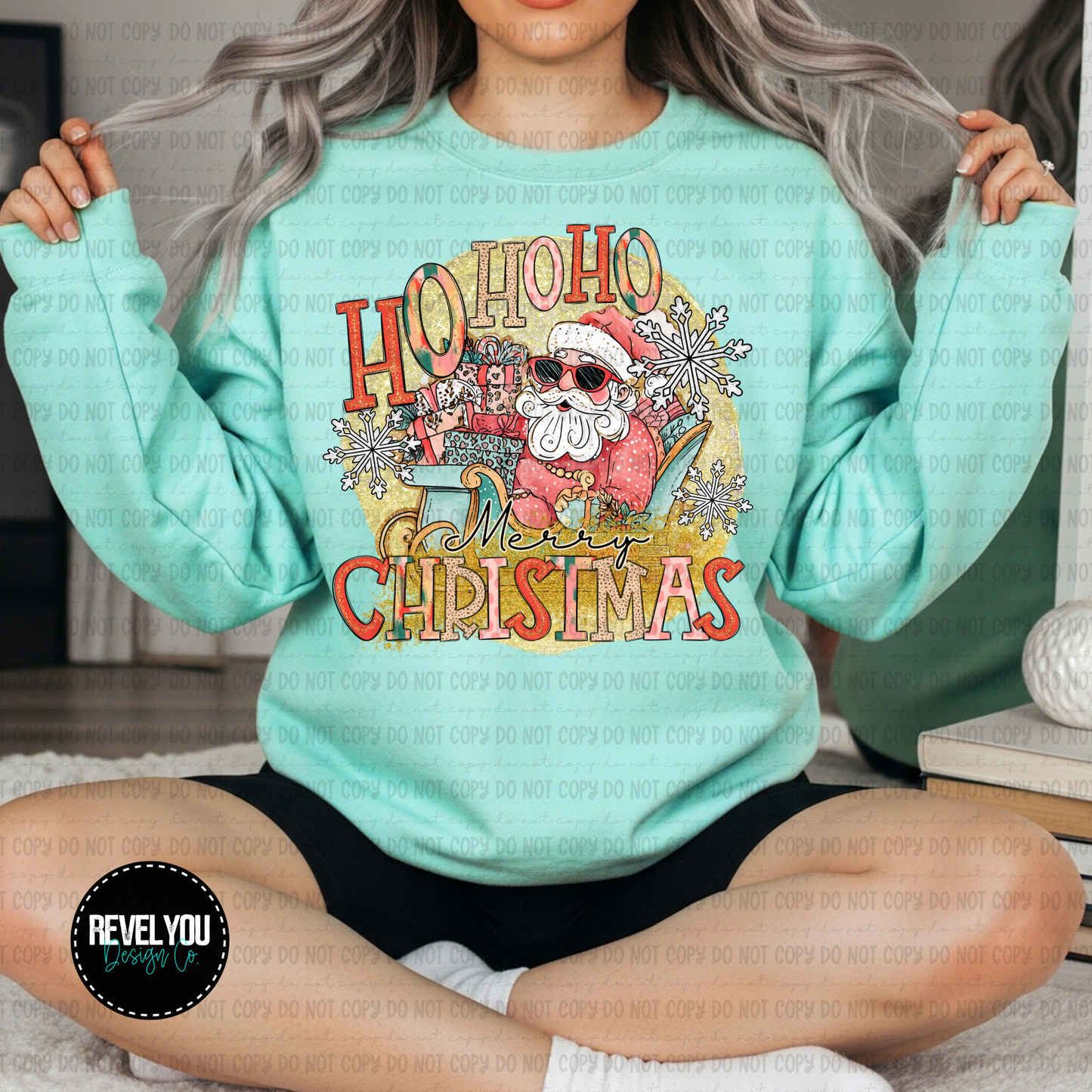 Ho Ho Ho Merry Christmas Santa - PNG