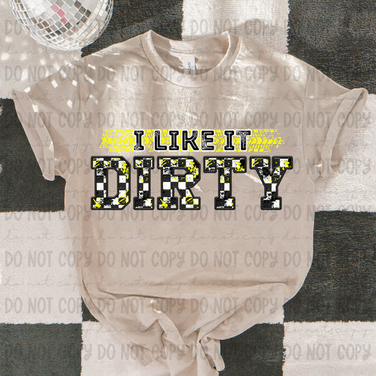 I Like It Dirty Yellow - PNG