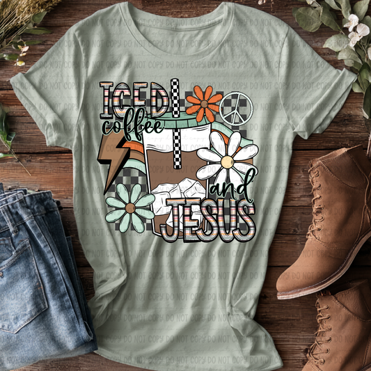 Iced Coffee And Jesus Retro