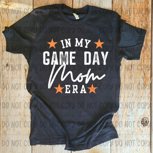 In My Game Day Mom Era Orange - PNG