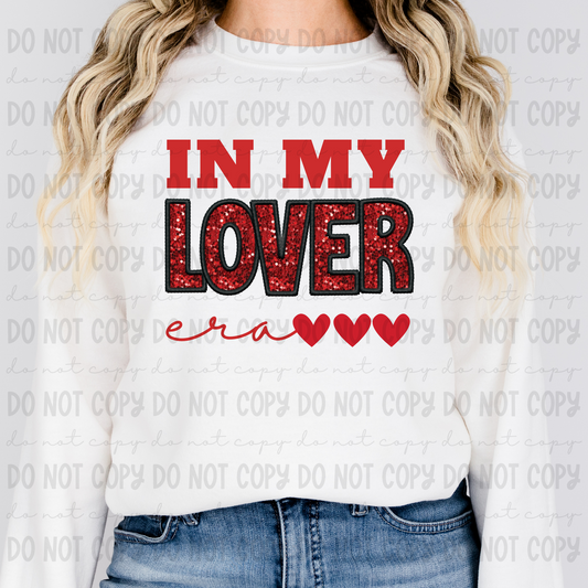 In My Lover Era Red Sequin Embroidery - PNG
