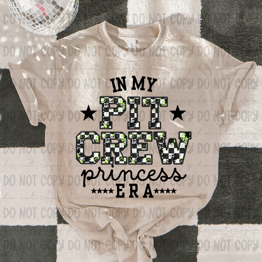 In My Pit Crew Princess Green - PNG