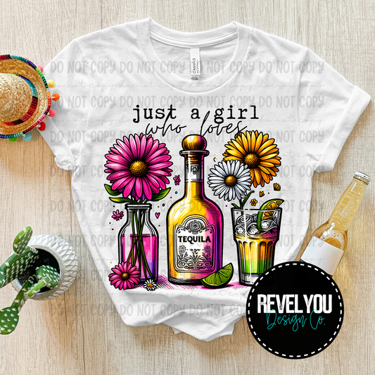 Just A Girl Who Loves Tequila - PNG