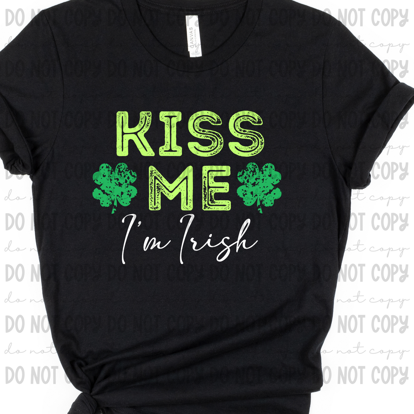 Kiss Me I'm Irish Script - PNG