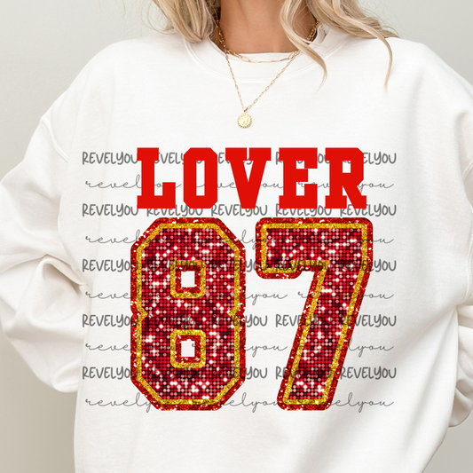 LOVER 87 Faux Glitter - PNG