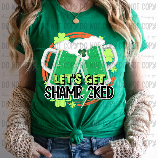 Lets's Get Shamrocked Bolt Sparkles - PNG