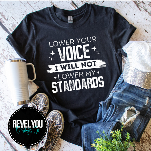 Lower Your Voice Pro Black/White Set - PNG