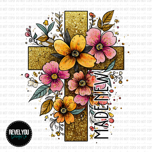 Made New Floral Cross - SEMI EXCLUSIVE - LIMITED to 5 BUYERS *WILL NOT RESTOCK