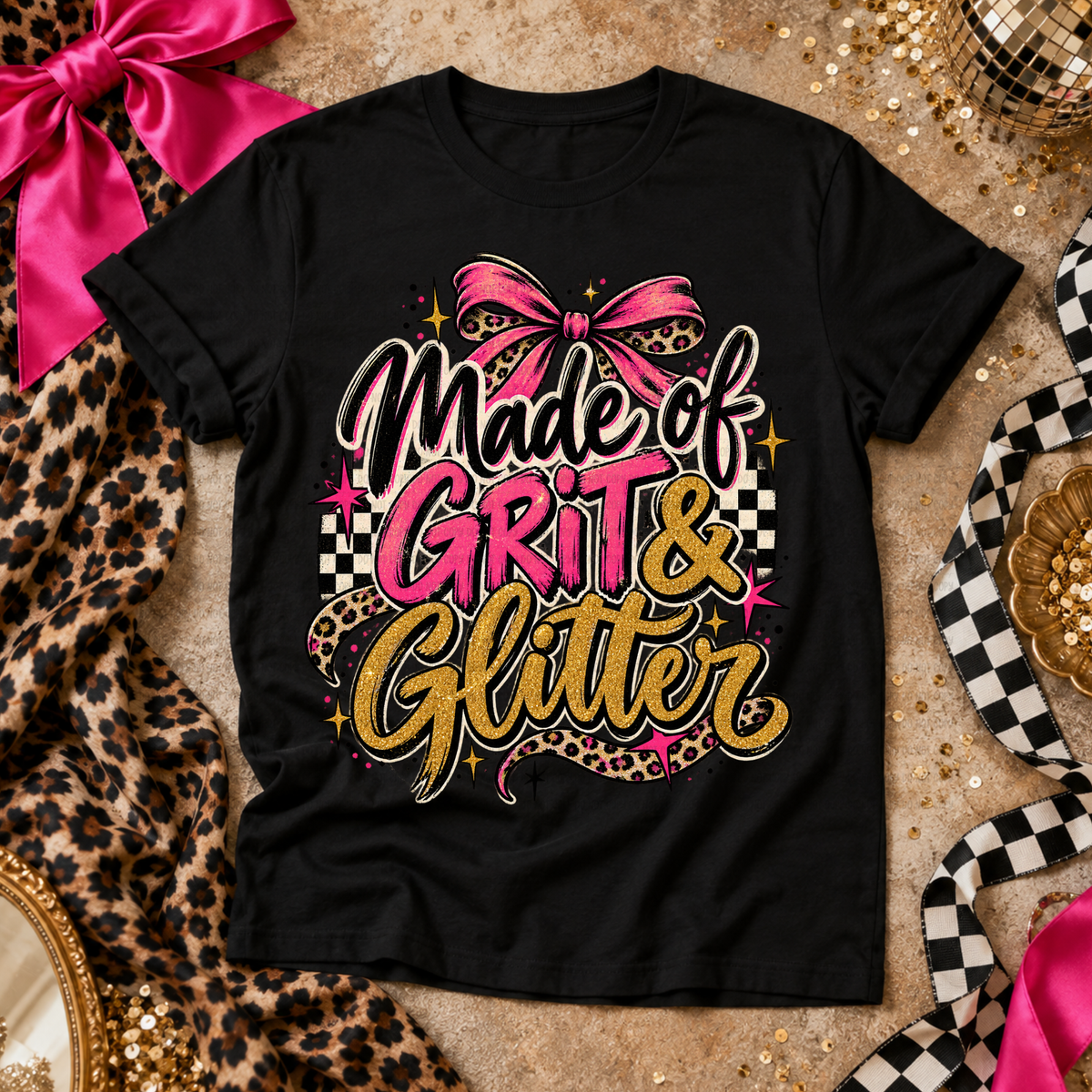 Made Of Grit And Glitter - PNG
