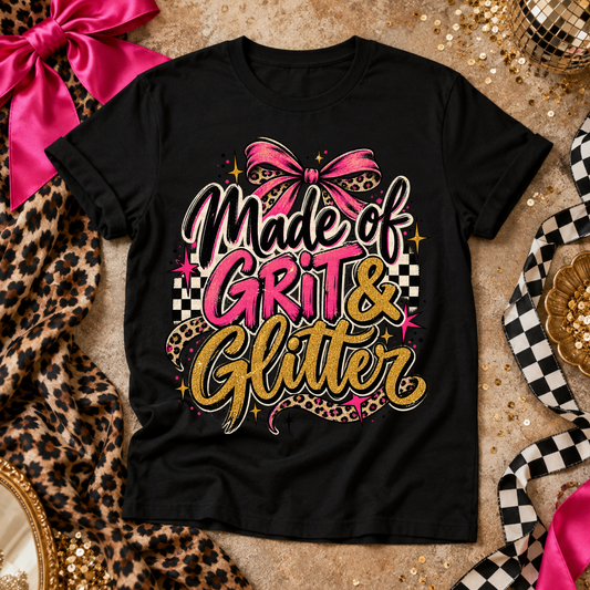 Made Of Grit And Glitter - PNG