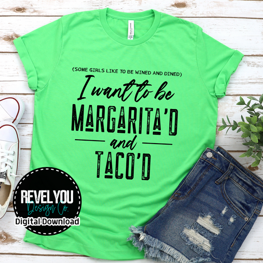 Margarita'd & Taco'd - PNG