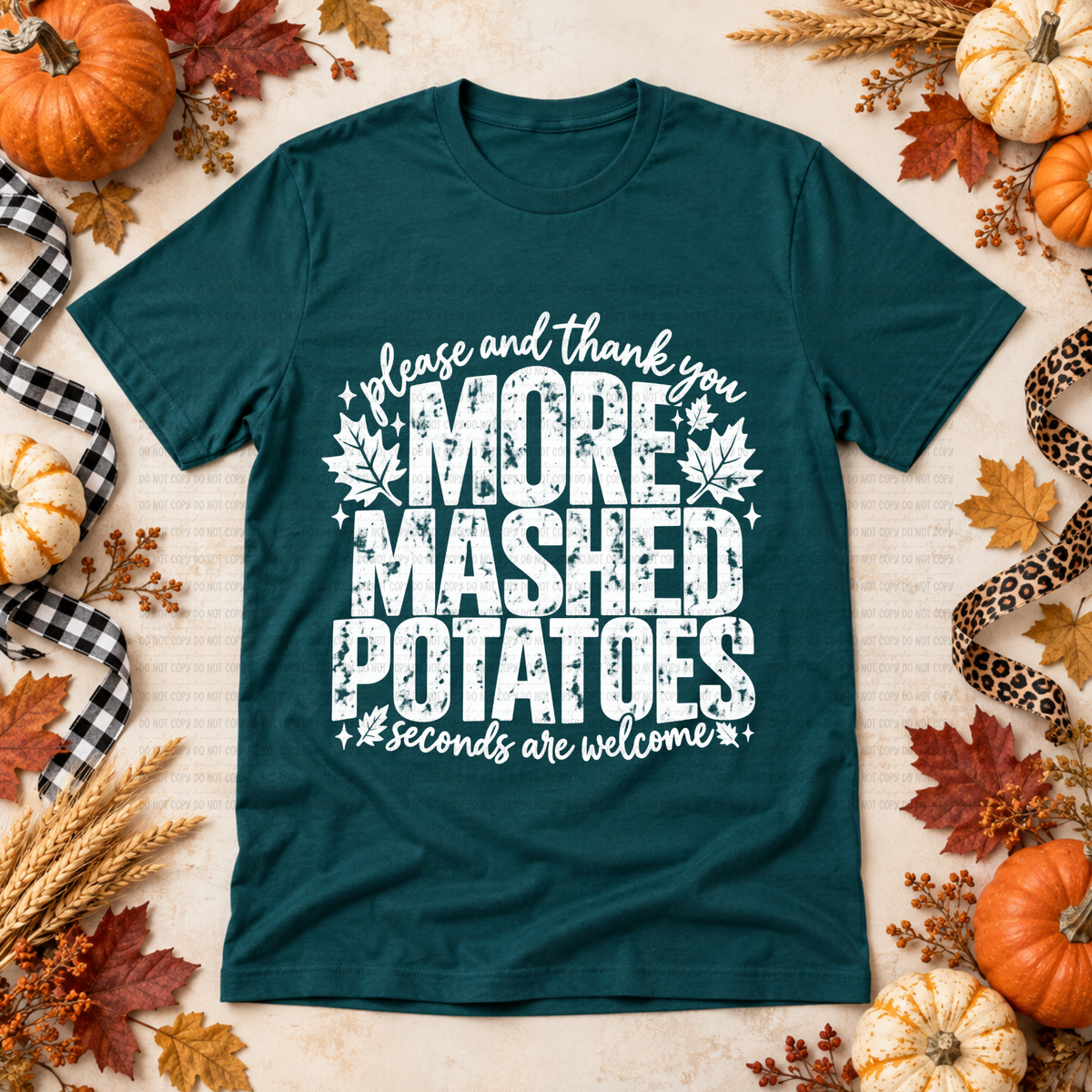 More Mashed Potatoes Black/White - PNG
