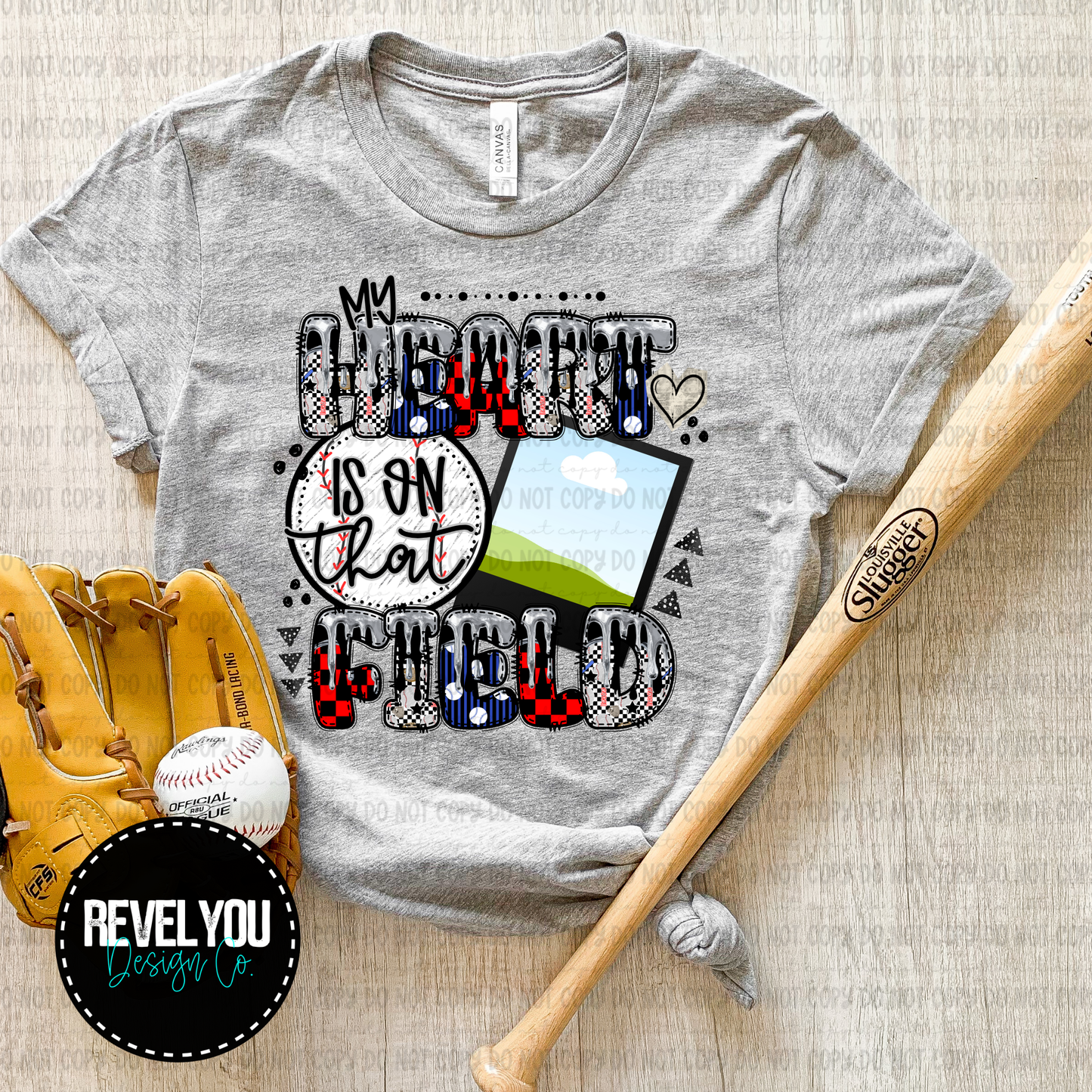 My Heart Is On That Field Baseball - Customize Your Photo - PNG