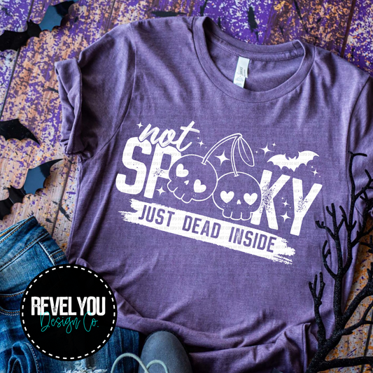 Not Spooky Just Dead Inside Black/White Set - PNG