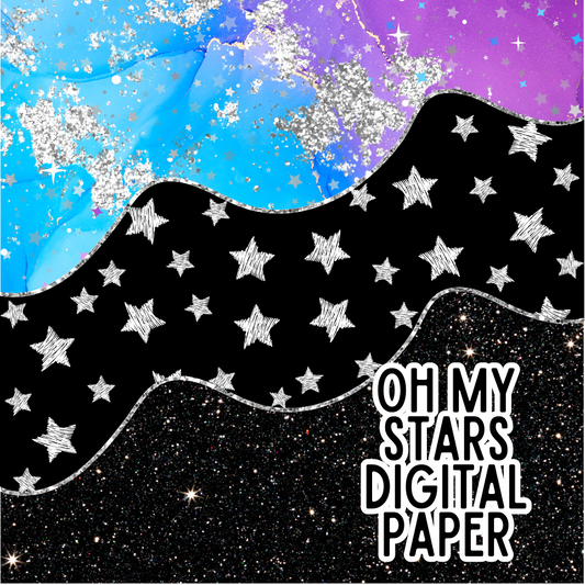 Oh My Stars Digital Paper