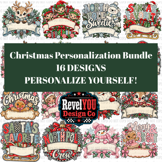 Christmas Personalization Bundle - PNGS