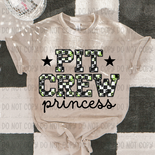 Pit Crew Princess Green - PNG