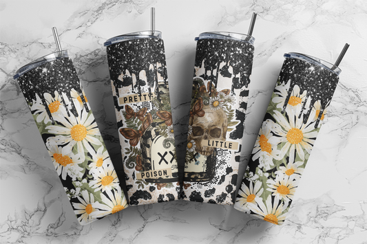 Pretty Little Poison Daisy  - Digital Tumbler PNG