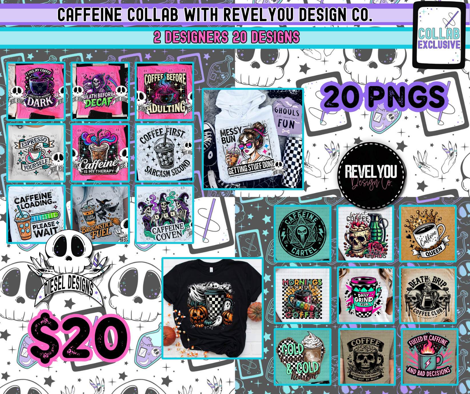 Design For Collab Coffee Collab (Diesel Designs + RevelYou Design Co)- 2025 – RevelYOU ...