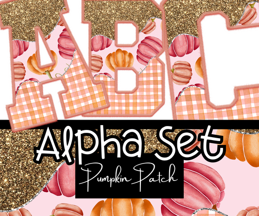 Pumpkin Patch Alpha Set - A-Z Upper Case