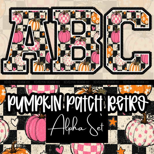 Pumpkin Patch Retro Alpha Set