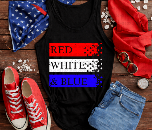 Red White And Blue Star Banner