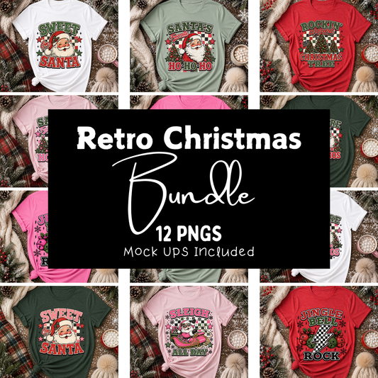 Retro Christmas Bundle - PNGS