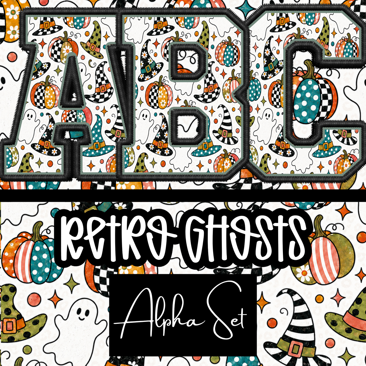 Retro Ghosts Alpha Set