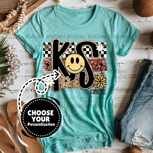 Retro State Smile - Customize Yours - PNG