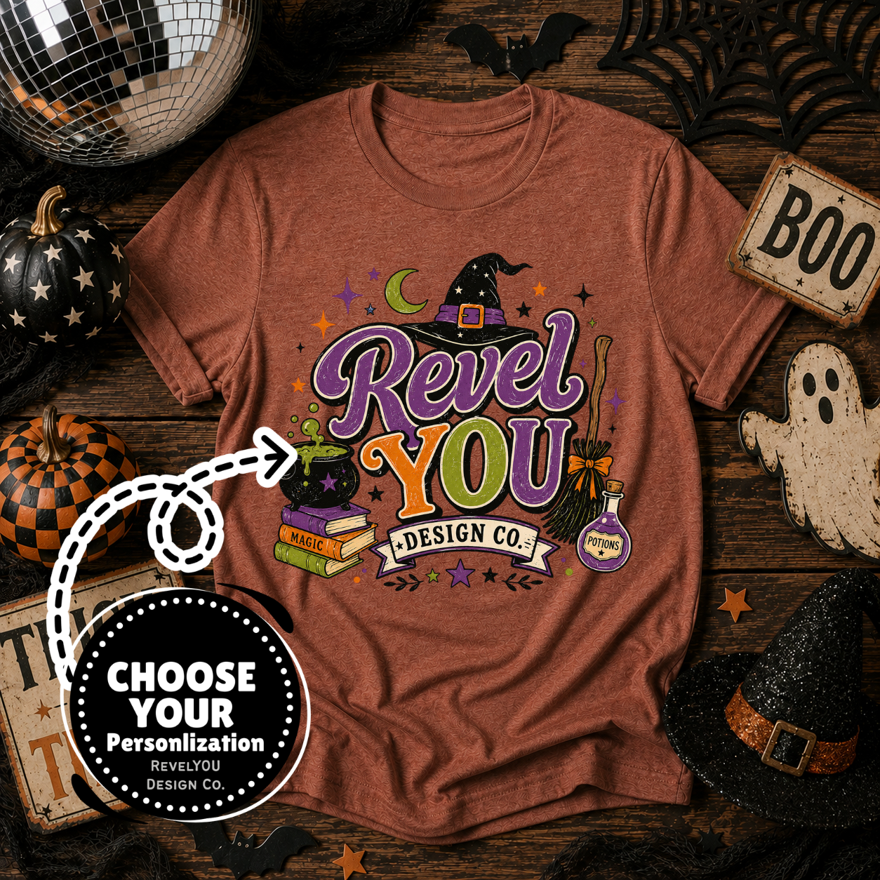 Retro Witchy Branded Logo - PNG
