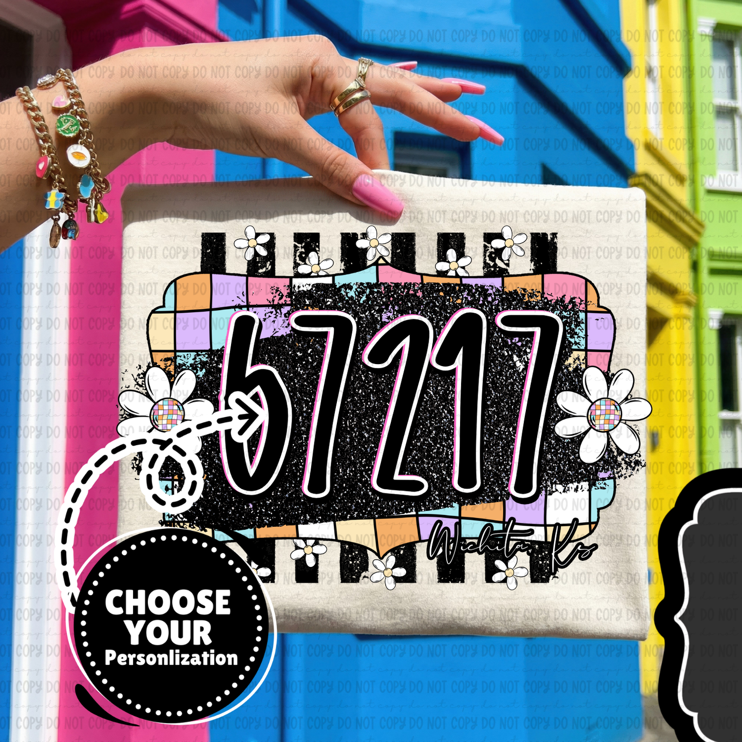 Retro Zip Code - Customize Yours - PNG