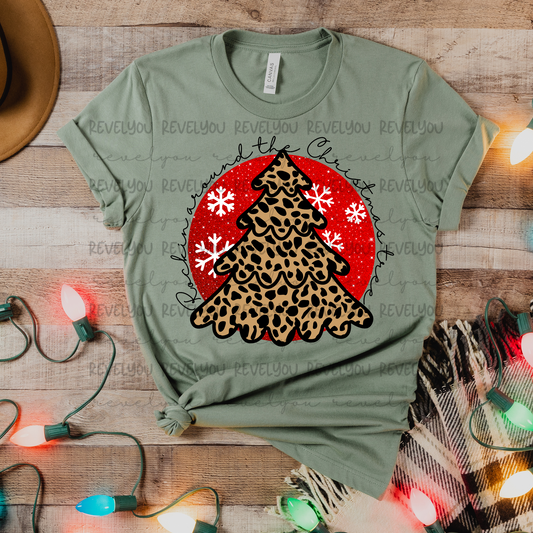 Rockin Around The Christmas Tree Faux Glitter Look - PNG