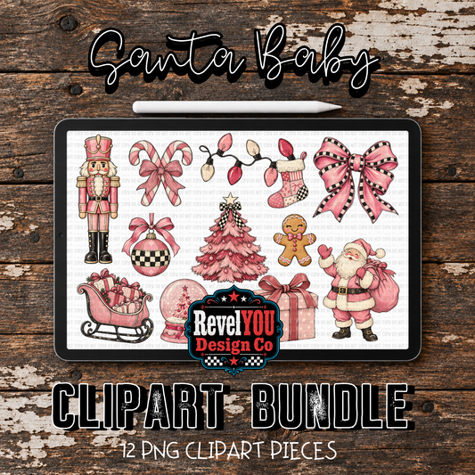 Santa Baby Clipart Bundle