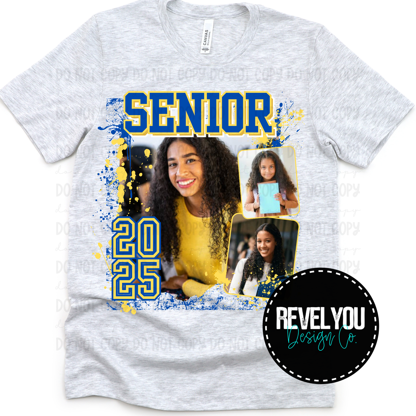Senior Splatter Editable Template - REQUIRES CANVA