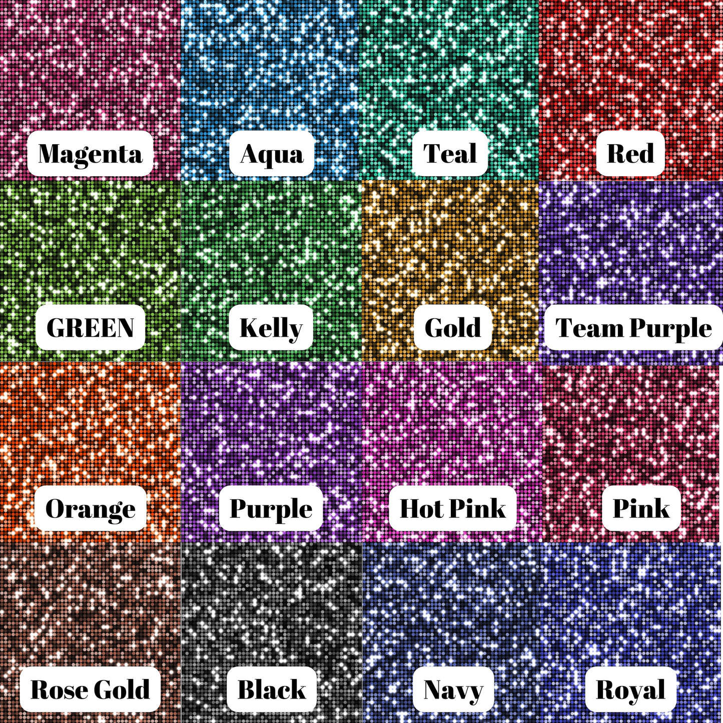 Sequin Team Distressed Square *Customize to Your Team* - PNG