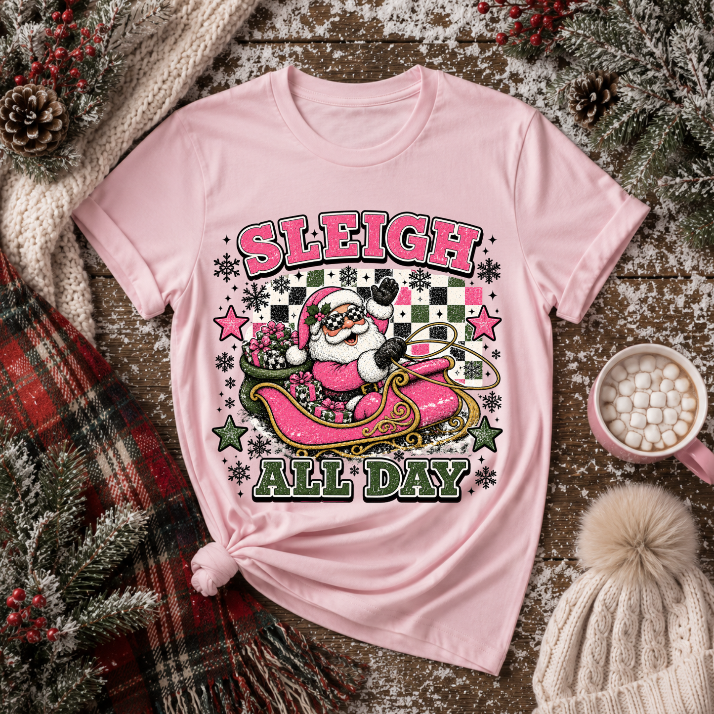 Sleigh All Day Pink - PNG