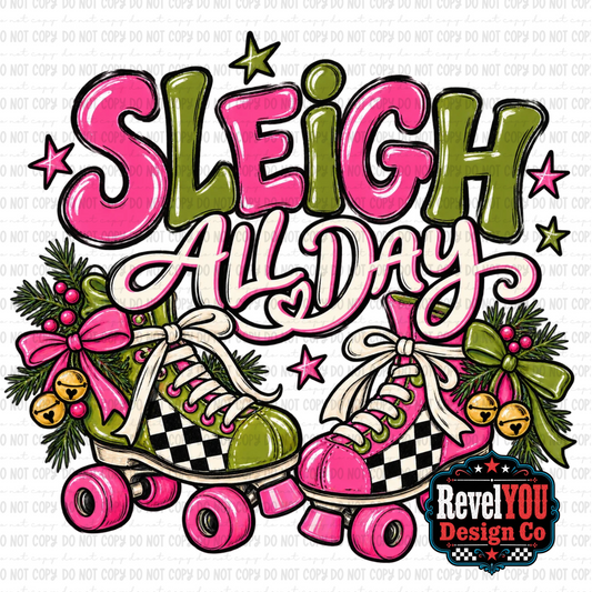 Sleigh All  Day Roller Skates - PNG ONLY