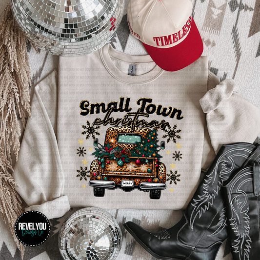 Small Town Christmas Truck - PNG