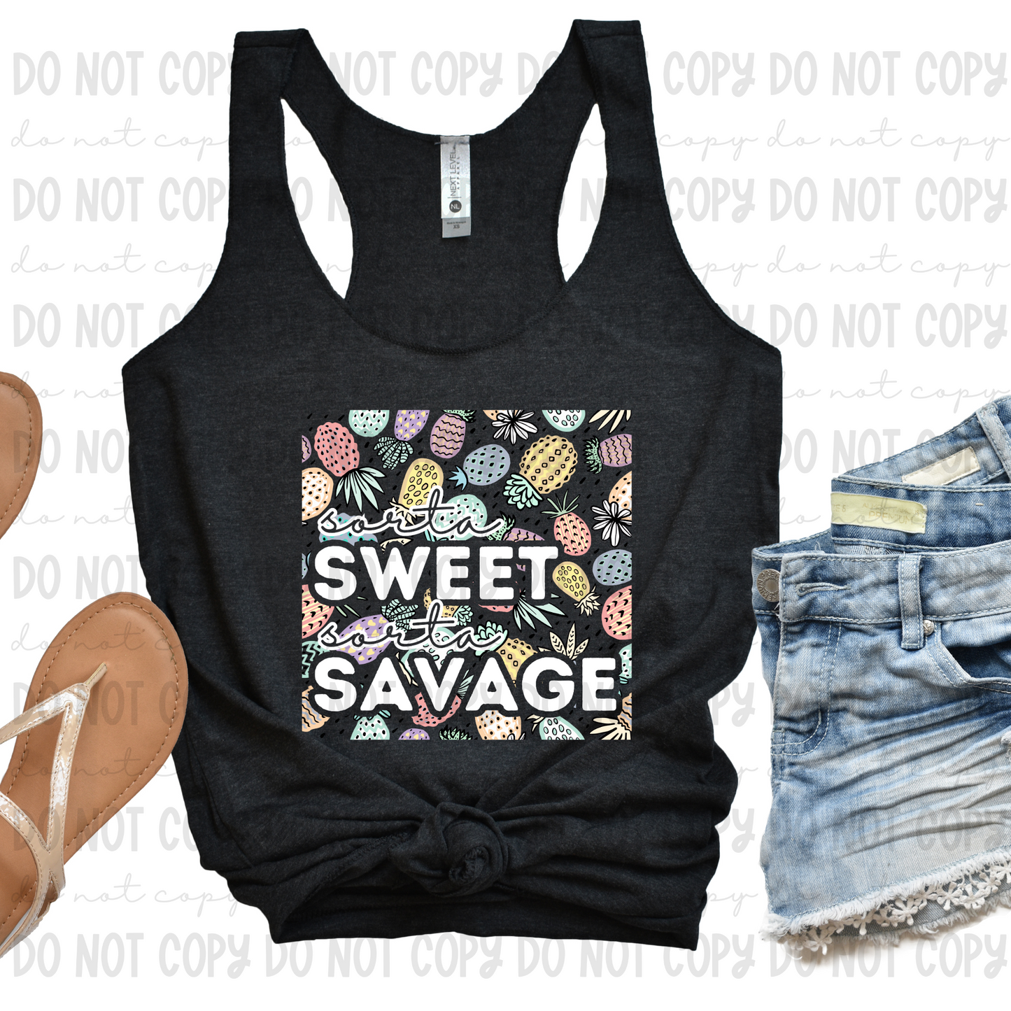 Sorta Sweet Pineapple White - PNG