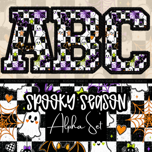 Spooky Season Alpha Set