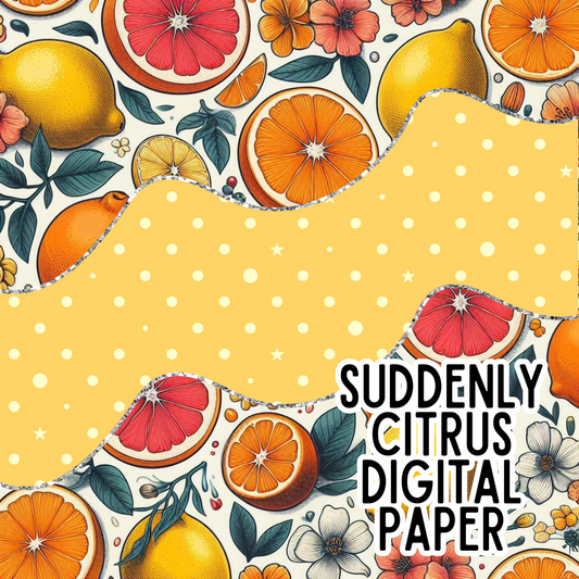 Suddenly Citrus Digital Paper