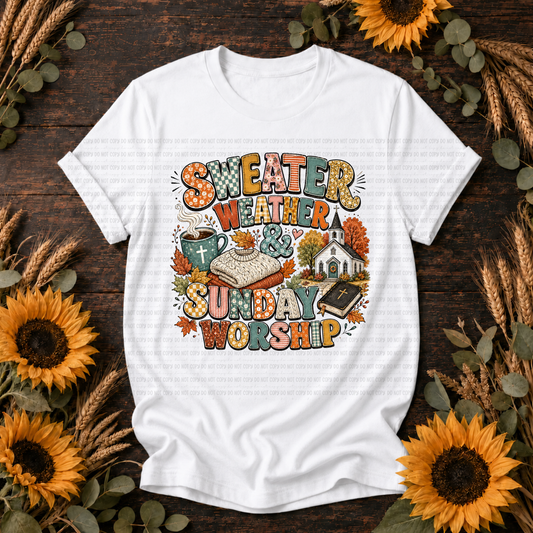 Sweater Weather & Sunday Worship - PNG