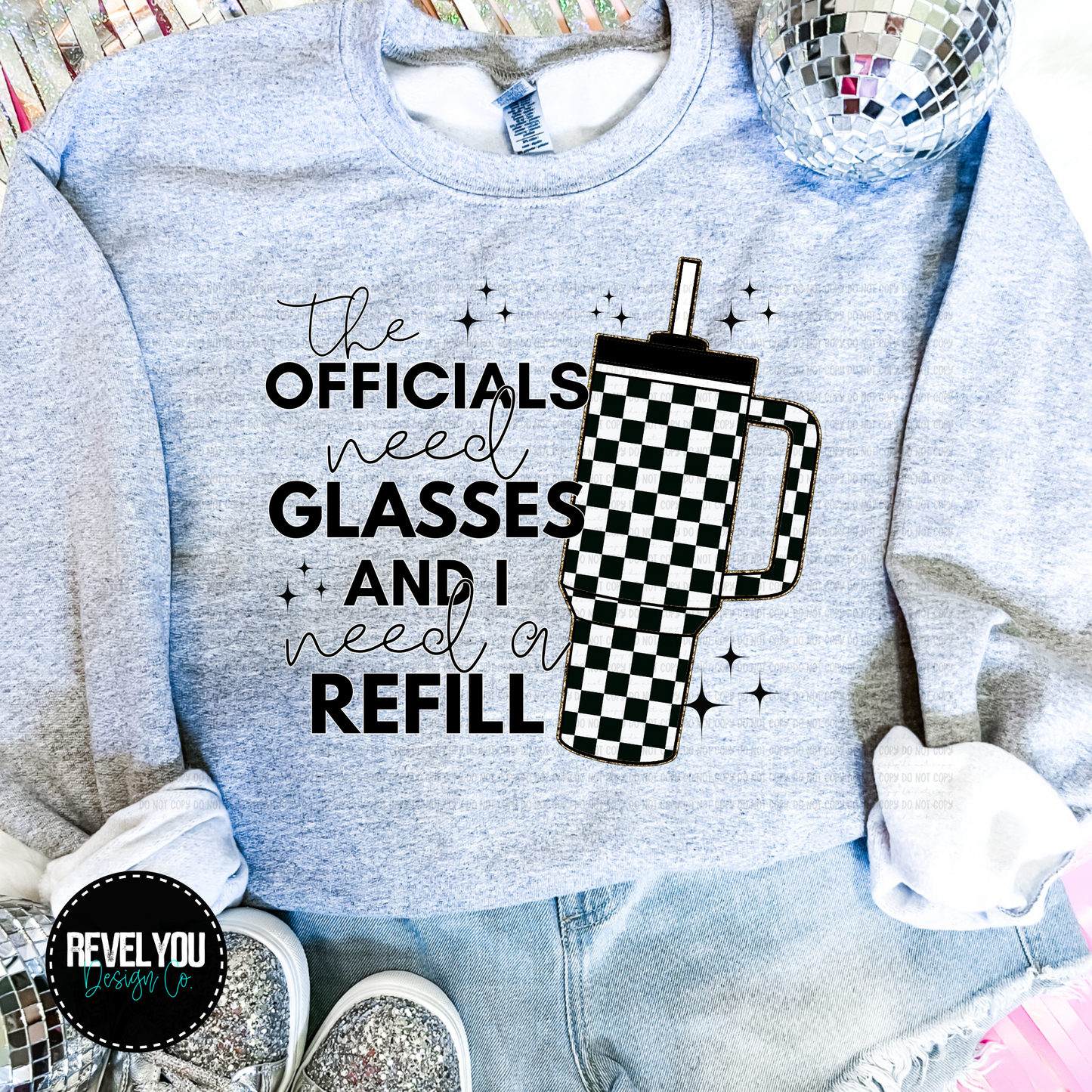 The Officials Need Glasses And I Need A Refill - PNG