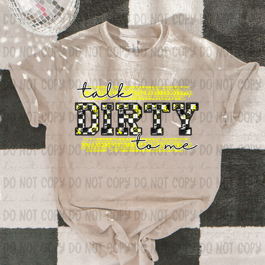 Talk Dirty To Me Yellow - PNG