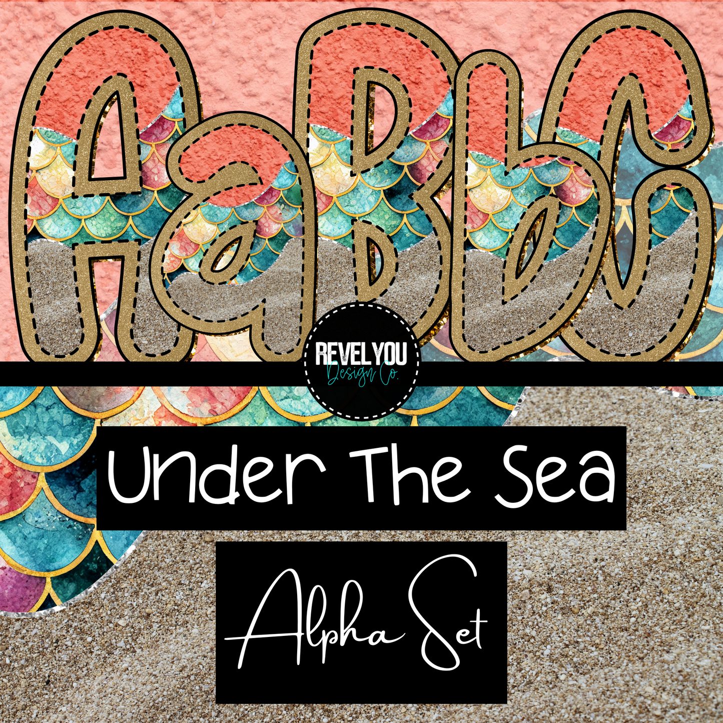 Under The Sea - A-Z Upper and Lower Case + Numbers